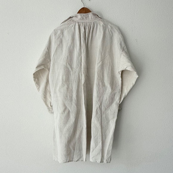 ANTIQUE FRENCH LINEN SHIRT FROM LATE 1800s - Amazing Condition! - Picture 2 of 10